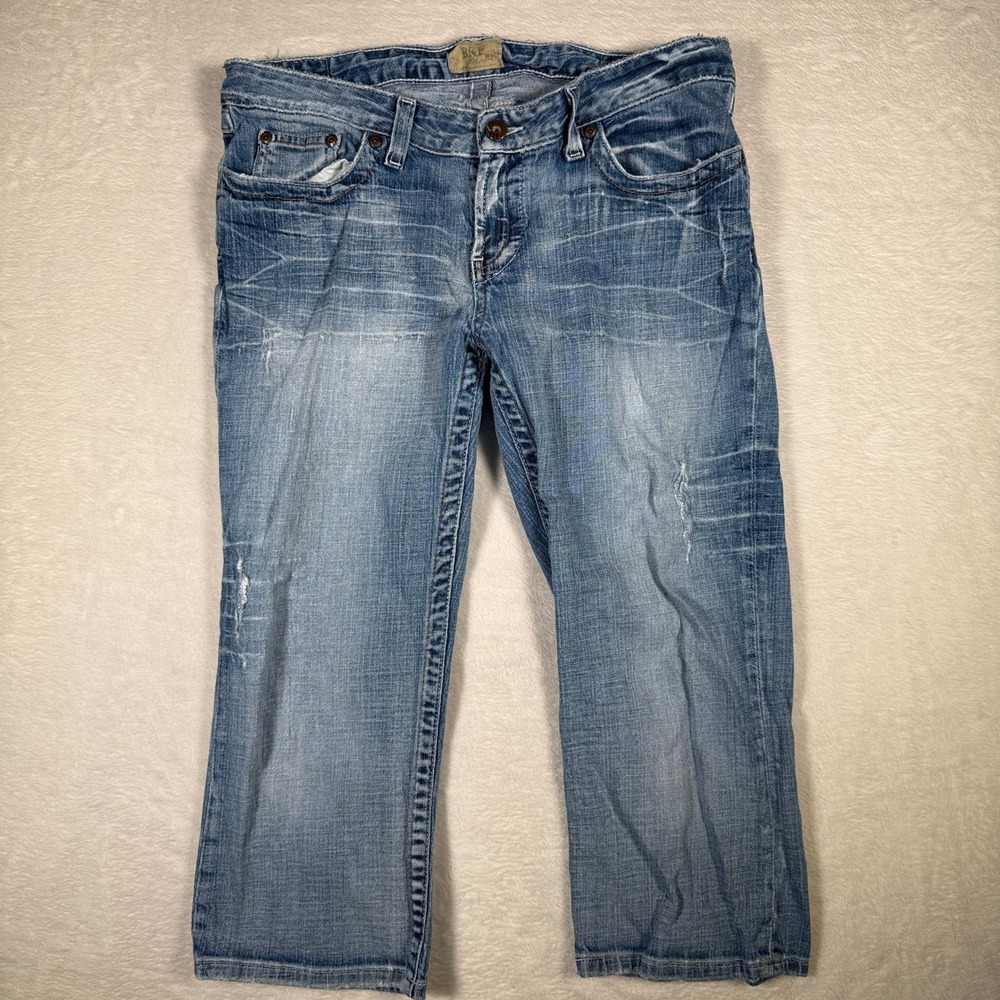BKE Stella Jeans Womens Size 31 Bootcut Mid Rise Stretch‎ Denim Blue